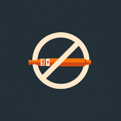 Quitter: a vape crossed out